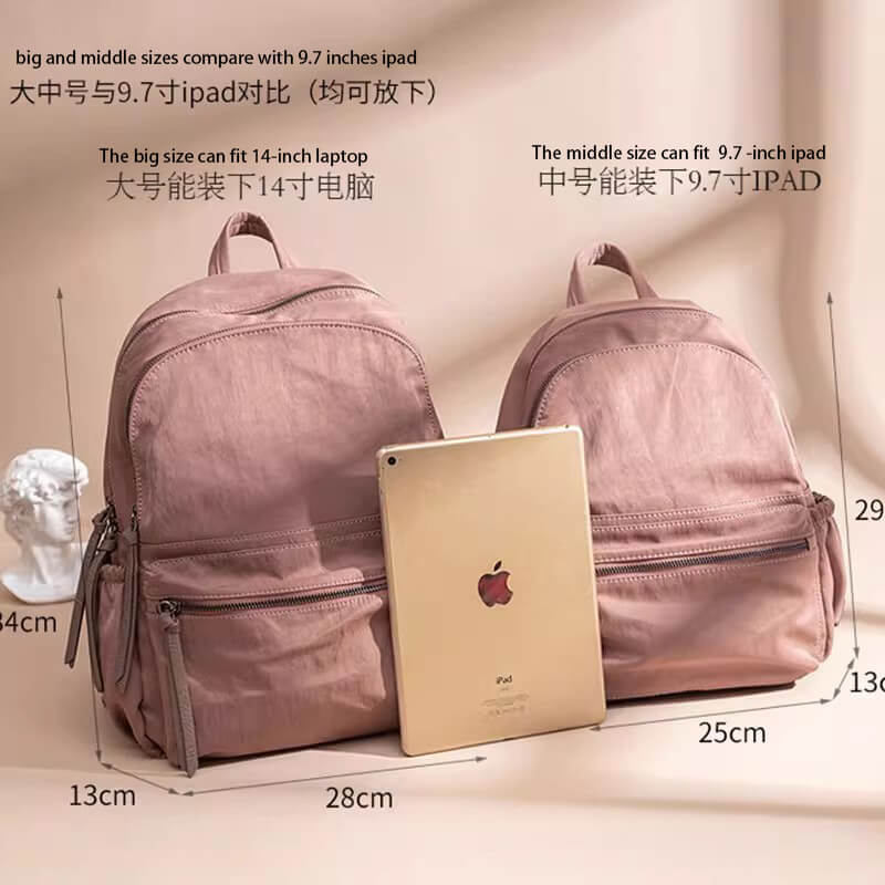 soft silk canvas backpack - 230B10