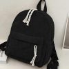 Cute small black Corduroy rucksack