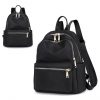 Nylon Waterproof Backpack Black