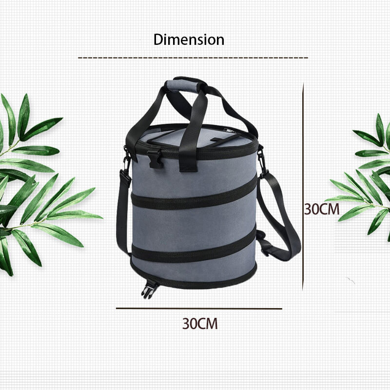 Round Insulated Bucket Bag - 230B15